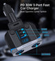 CHOETECH TC0020 45W 2 Sockets + 2x USB-C + 1x USB-A Cigarette Lighter Splitter – view 9