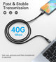 CHOETECH XCC-1042 Gen3.0 USB4.0 with 8K @ 60hz Video & Audio 240W USB-C to C Braided Cable 2M – view 6