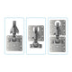 1 Pcs Kitchen Cupboard Door Cabinet Hinges Repair Plate Brackets Kit Fixing Screws – view 3