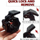 2Pcs 1in / 25mm Dumbbell Clamps Barbell Clamps Collars Clips Bar Plates Collar Clips Black – view 3