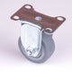 Industrial 4" Fixed Caster Wheel, Zinc Steel, TPR Rubber, 130kg Load, Easy Assembly, Indoor/Outdoor Use