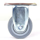 Industrial 4" Fixed Caster Wheel, Zinc Steel, TPR Rubber, 130kg Load, Easy Assembly, Indoor/Outdoor Use – view 2