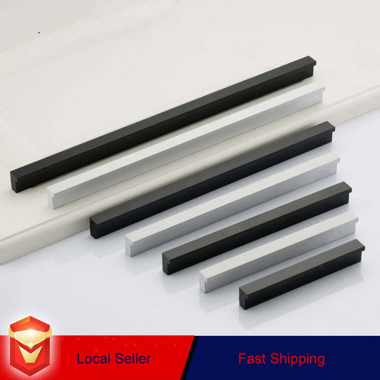 Zinc Kitchen Cabinet Handles Drawer Bar Handle Pull Silver 192mm - Auzzistore