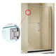 90 Degree Glass Door Cupboard Showcase Cabinet Clamp Glass Shower Doors Hinge 304 Steel – view 6