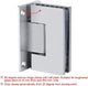 90 Degree Glass Door Cupboard Showcase Cabinet Clamp Glass Shower Doors Hinge 304 Steel – view 7