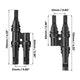 1 Pair 2 To 1 2 branch Waterproof T Branch Cable Connectors Solar PV Panel Connector Male & Female – view 5