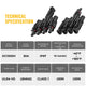 1 Pair 4 To 1 4 branch Waterproof T Branch Cable Connectors Solar PV Panel Connector Male & Female – view 6