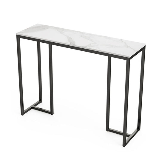 Interior Ave - Stone Marble Console - Marble & Black - Auzzistore