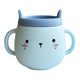 Whisker Wonderland Innovative Hydroponic Cat Grass Growing Mug - Blue | Soil-Free, Digestion & Hairball Aid, Eco-Friendly Silicone, Reusable
