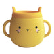 Whisker Wonderland Innovative Hydroponic Cat Grass Growing Mug - Yellow | Soil-Free, Digestion & Hairball Aid, Eco-Friendly Silicone, Reusable – view 4