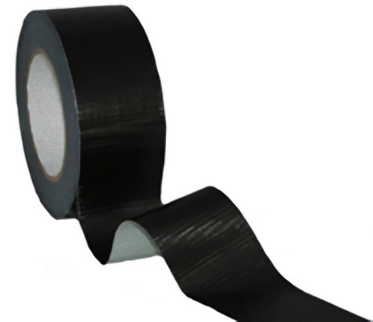 10 Pack Black Duct Tape 50m x 44mm Cloth - Ideal for Building, Photography, Electrical, Music