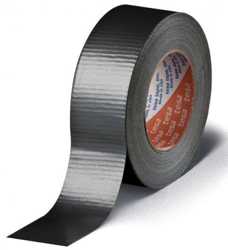 10 Pack Black Duct Tape 50m x 44mm Cloth - Ideal for Building, Photography, Electrical, Music