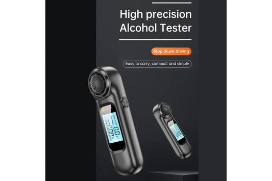 V382 Breathalyser Alcohol Tester, LCD Display, No Mouthpiece, Semiconductor, Black, 0.00-0.19%BAC – view 2