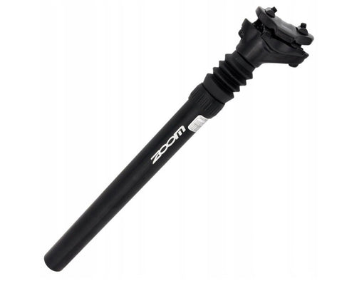 ZOOM Suspension Mountain MTB Road Bike Bicycle Seatpost Seat Shock Absorber Post Black Light Weight Aluminium - 27.2mm - Auzzistore