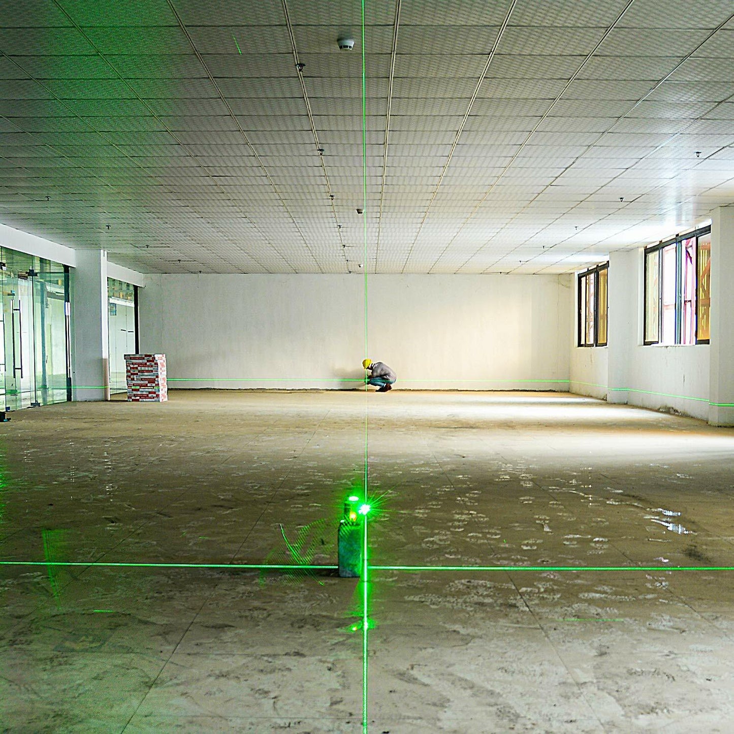 KAIWEETS KT360A Green Laser Level 3x360° Self-Leveling, 196ft Range, 40hr Battery, IP54 Waterproof