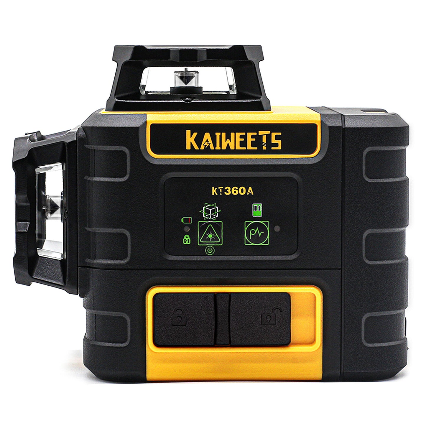 KAIWEETS KT360A Green Laser Level 3x360° Self-Leveling, 196ft Range, 40hr Battery, IP54 Waterproof
