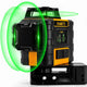 KAIWEETS KT360A Green Laser Level 3x360° Self-Leveling, 196ft Range, 40hr Battery, IP54 Waterproof – view 6