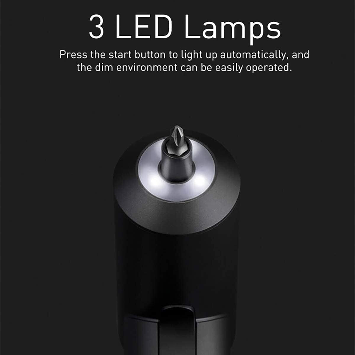 Xiaomi Mijia 3.6V Cordless Screwdriver 2000mAh, 5N.m Torque, 12 S2 Bits, Magnetic Motor, USB-C Charging