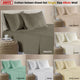 400TC 100% Cotton Sateen Premium Sheet Set 40cm Wall Mocha Single – view 2
