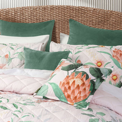 Bianca Sidney Blush Printed Floral Bedspread Set King