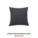 Bianca Kahlani Charcoal Waffle Square Filled Cushion 43 x 43cm – view 2