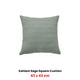 Bianca Kahlani Sage Waffle Square Filled Cushion 43 x 43cm – view 2
