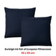 Bianca Pair of Burleigh Ink European Pillowcases 65 x 65cm – view 2