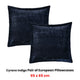 Bianca Pair of Cyrano Indigo European Pillowcases 65 x 65cm – view 2