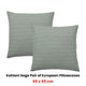 Bianca Pair of Kahlani Sage European Pillowcases 65 x 65cm – view 2
