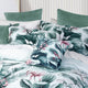 Bianca Abbey Green Cotton Sateen Tropical Floral Quilt Cover Set King – view 3