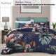 Bianca Balwyn Navy Cotton Sateen Botanical Quilt Cover Set Queen – view 2