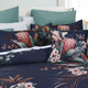 Bianca Balwyn Navy Cotton Sateen Botanical Quilt Cover Set Queen – view 3