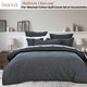 Bianca Hallston Charcoal Pre-Washed Cotton Quilt Cover Set Super King – view 2