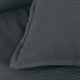 Bianca Hallston Charcoal Pre-Washed Cotton Quilt Cover Set Super King – view 4