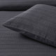 Bianca Kahlani Charcoal Waffle Quilt Cover Set Double