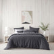 Bianca Kahlani Charcoal Waffle Quilt Cover Set Super King