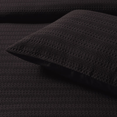 Bianca Kahlani Chocolate Waffle Quilt Cover Set Queen
