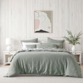 Bianca Kahlani Sage Waffle Quilt Cover Set Single