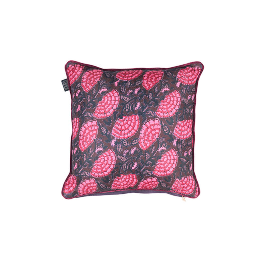 KAAT Amsterdam Ayda Pink Floral Square Filled Cushion 45cm x 45cm – view 2 - Auzzistore