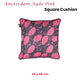 KAAT Amsterdam Ayda Pink Floral Square Filled Cushion 45cm x 45cm – view 3