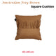 KAAT Amsterdam Frey Brown Square Filled Cushion 40cm x 40cm – view 2