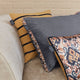 KAAT Amsterdam Myron Brown Stripe Square Filled Cushion 40cm x 40cm – view 4