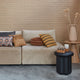 KAAT Amsterdam Myron Brown Stripe Square Filled Cushion 40cm x 40cm – view 5