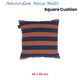 KAAT Amsterdam Nissa Multi Stripe Square Filled Cushion 45cm x 45cm – view 4