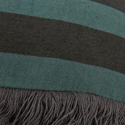 KAAT Amsterdam Viggo Green Stripe Square Filled Cushion 45cm x 45cm