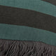 KAAT Amsterdam Viggo Green Stripe Square Filled Cushion 45cm x 45cm – view 3