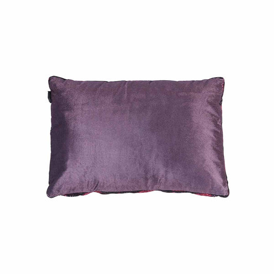 KAAT Amsterdam Boline Aubergine Velvet Oblong Filled Cushion 40cm x 60cm - Auzzistore