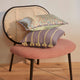 KAAT Amsterdam Jelke Mauve Stripes Oblong Filled Cushion 40cm x 60cm – view 4