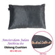 KAAT Amsterdam Julan Anthracite Velvet Oblong Filled Cushion 40cm x 60cm – view 2