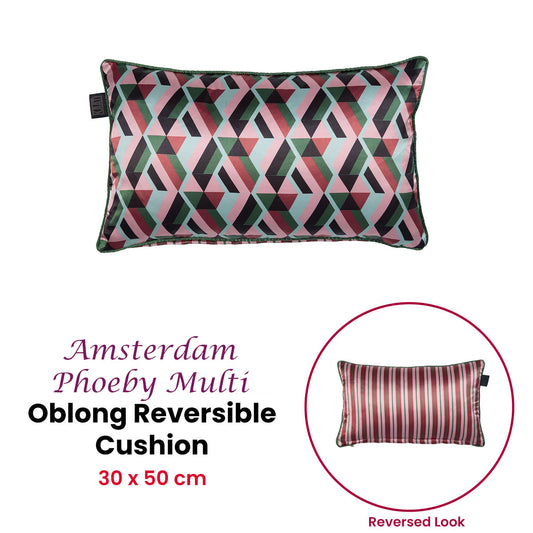 KAAT Amsterdam Phoeby Multi Reversible Oblong Filled Cushion 30cm x 50cm – view 2 - Auzzistore